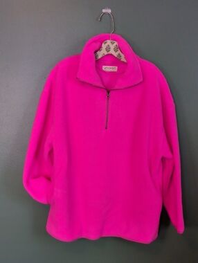 FREE PEOPLE Coco Sherpa Pullover / Hibiscus Highlight